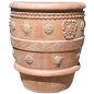 Preview: Impruneta Vase mit Rosette